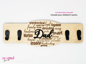 Father's Day Coat & Key Rack